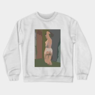 Pixel Art (a girl on her knees) Crewneck Sweatshirt